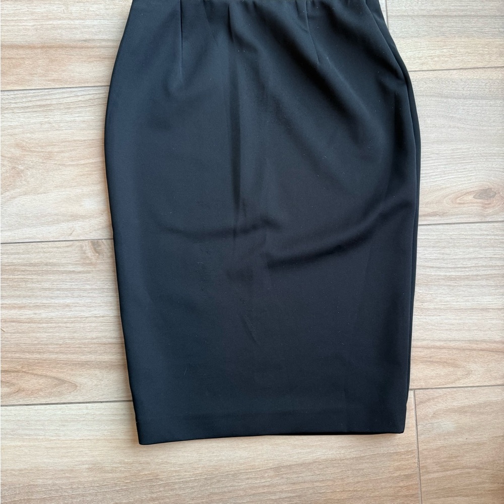 Vince Camuto Black Pencil Skirt Office Siren Y2K Business Teacher Preppy - Picture 6 of 8
